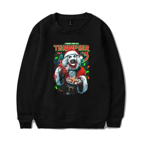 Terrifier Halloween Horror Movies Merch Long Sleeve Crewneck Sweatshirt For Men/Women Unsiex Fashion Streetwear