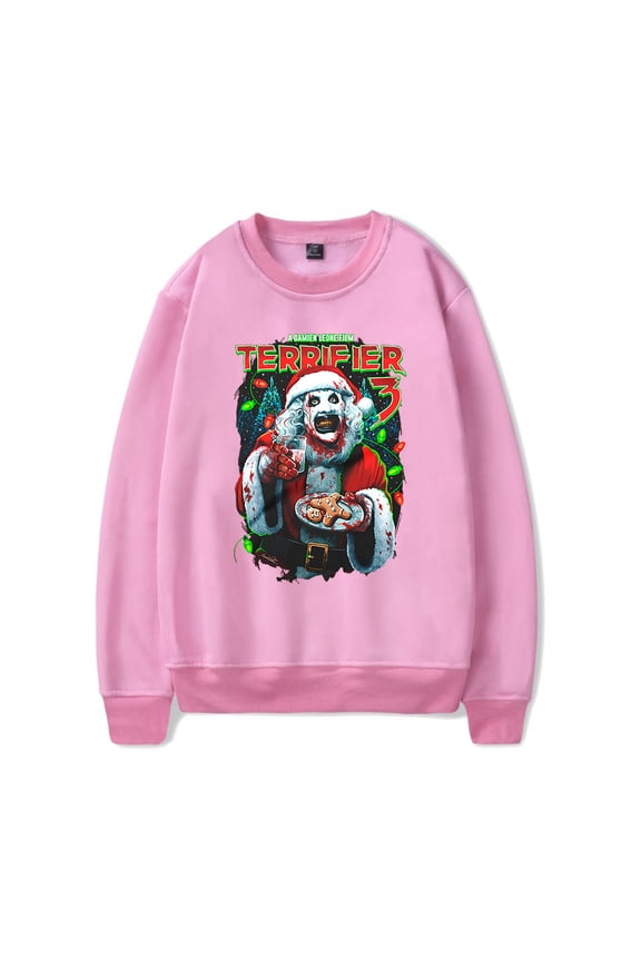 Terrifier Halloween Horror Movies Merch Long Sleeve Crewneck Sweatshirt For Men/Women Unsiex Fashion Streetwear