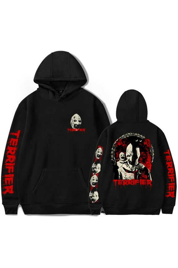 Terrifier Halloween Merch Horror Movie Hoodies For Women/Men Long Sleeve Sweatshirt Scary Style Streetwear