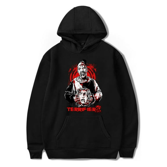 Terrifier Hoodie Halloween Horror Movie Merch For Women/Men Casuals Long Sleeve Sweatshirt Scary Style Streetwear
