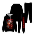 thumbnail image 1 of Terrifier Hoodies Set Halloween Horror Movie Merch For Men/Women Cosplay Scary Sweatshirt Pants Two Piece Set, 1 of 3