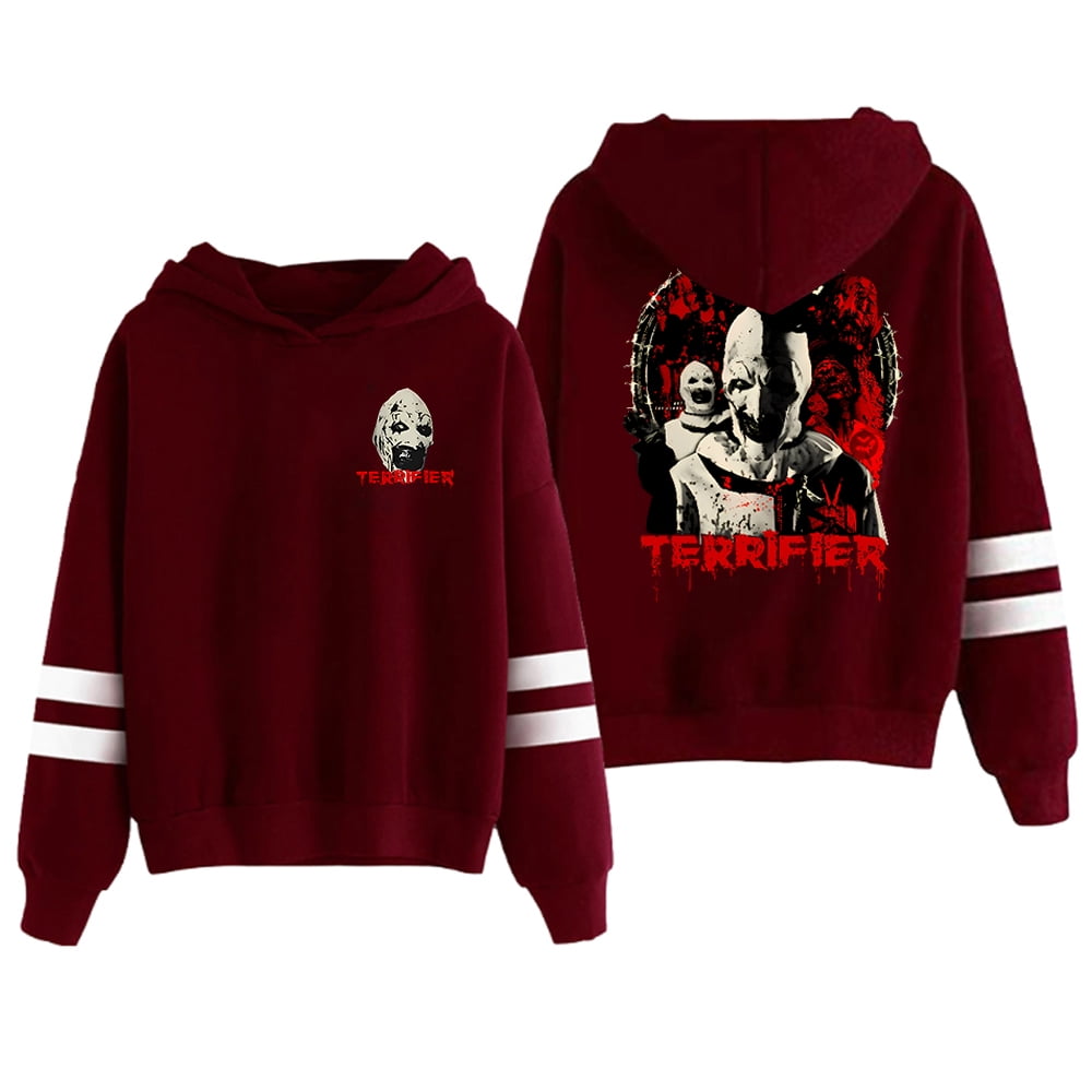 Terrifier Horror Movie Halloween Merch Hoodie Women Men Pocketless ...