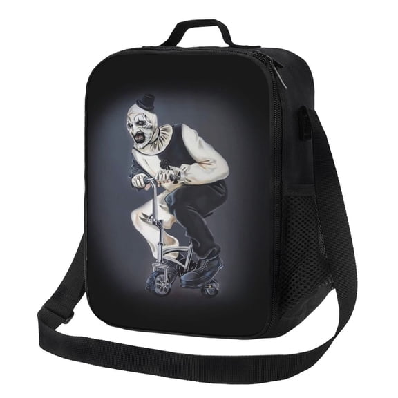 Terrifier Lunch Bags Adorable Reusable Insulated Lunch Boxes with Shoulder Strap, Cooler Tote Bag for Work Picnic School Travel Hiking Beach or Fishing