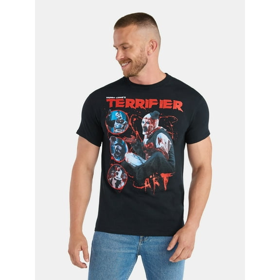 Terrifier Men's and Big Men's Graphic Tee with Short Sleeves, Sizes S-3XL