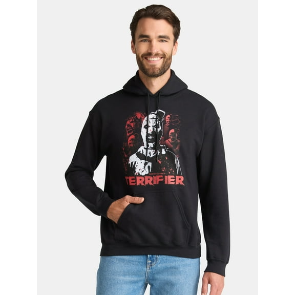 Terrifier Men's & Big Men's Pullover Hoodie Sweatshirt, Sizes XS-3XL