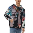 thumbnail image 1 of Terrifier Men's Hoodie With Color Drawstrings Sweatshirt Hooded Pullover Print Winter Coat Jacket 3x-Large, 1 of 9