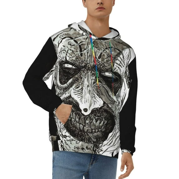 Terrifier Men's Hoodie With Color Drawstrings Sweatshirt Hooded Pullover Print Winter Coat Jacket Xx-Large