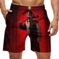 thumbnail image 1 of Terrifier Men's Swim Trunks Board Shorts Drawstring Elastic Waist Quick Dry Swimsuits Beach Shorts with Pockets S, 1 of 8