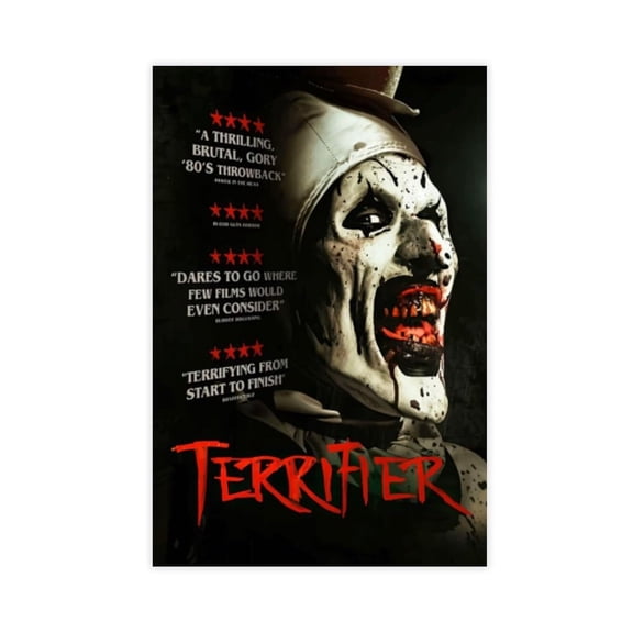 Terrifier Movie Poster(4) Canvas Poster Bedroom Decor Landscape Office Room Decor Gift