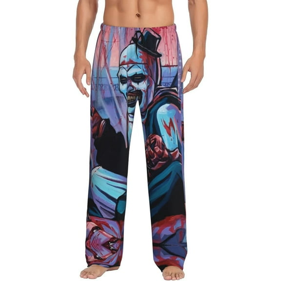 Terrifier Pajama Pants Drawstring Elastic Waistband Loungewear Comfy Separate Bottoms Sleep PJ Pants for Men Women Small