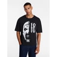 thumbnail image 1 of Terrifier Men's and Big Men's Split Face Graphic Tee with Short Sleeves, Sizes XS-5XL, 1 of 5