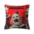 thumbnail image 1 of Terrifier Square Pillow Case Pillow Holder Soft Decorative Pillow Sham Cushion Cases Pillowcase 16"X16", 1 of 7