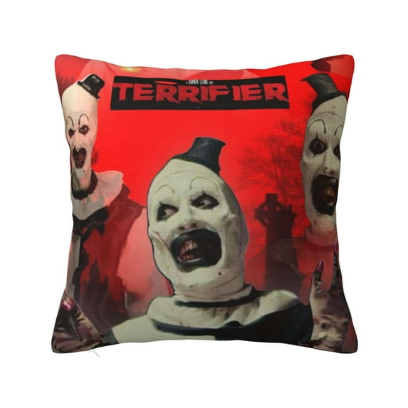 Terrifier Square Pillow Case Pillow Holder Soft Decorative Pillow Sham Cushion Cases Pillowcase 16"X16"