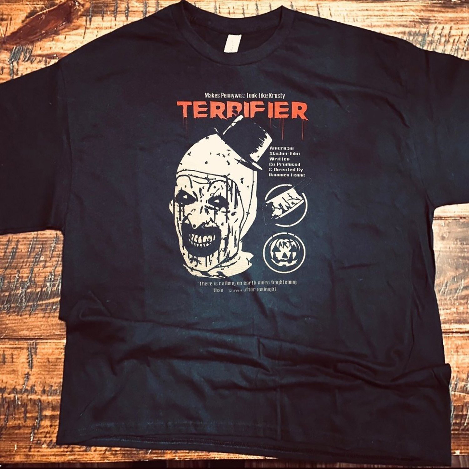 T-Shirt Terrifier 'A Real Gut Buster' - Illustration Vintage Horreur, Officiel, Pour Fans De Films Slasher - 6