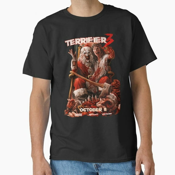Terrifiers 3 Funny Vintage Horror Movie - Breathable Material G7572 Unisex T-Shirt, Up to Size 5XL