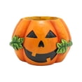 thumbnail image 1 of Terrifying Halloween Face Pumpkin Resin Planter - Durable, Indoor/Outdoor, Desktop/Home Decor, Easy to Maintain, 1 of 6