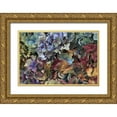thumbnail image 1 of Terrill, Steve 18x13 Gold Ornate Wood Framed with Double Matting Museum Art Print Titled - USA, Oregon, Portland Hydrangeas in garden, 1 of 4