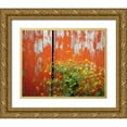 thumbnail image 1 of Terrill, Steve 18x15 Gold Ornate Wood Framed with Double Matting Museum Art Print Titled - OR, Wallowa Co, Wind blowing wild mustard plant, 1 of 4