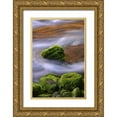 thumbnail image 1 of Terrill, Steve 23x32 Gold Ornate Wood Framed with Double Matting Museum Art Print Titled - Oregon, Willamette NF McKenzie River over rocks, 1 of 4