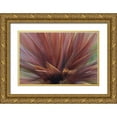 thumbnail image 1 of Terrill, Steve 32x23 Gold Ornate Wood Framed with Double Matting Museum Art Print Titled - USA, Oregon, Portland Abstract of red flax plant, 1 of 4