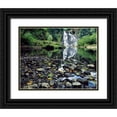 thumbnail image 1 of Terrill, Steve 32x26 Black Ornate Wood Framed with Double Matting Museum Art Print Titled - Oregon, Youngs River Falls Waterfall landscape, 1 of 4