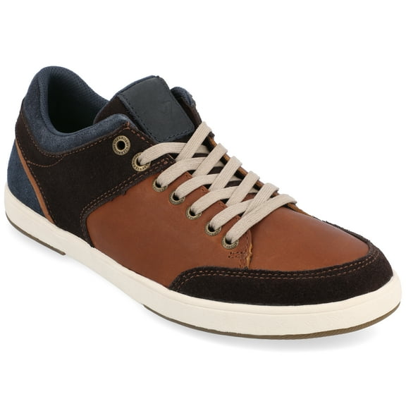 Territory Mens Pacer Casual Lace-up Leather Sneaker