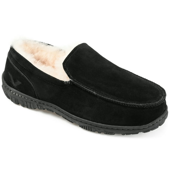 Territory Mens Walkabout Slip-on Genuine Sheepskin Moccasin Slipper