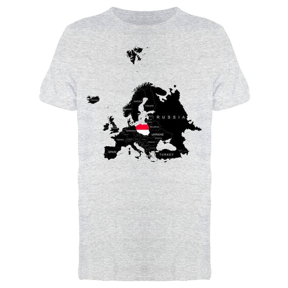 Territory Of Poland T-Shirt Men -Image by Shutterstock, Male XX-Large