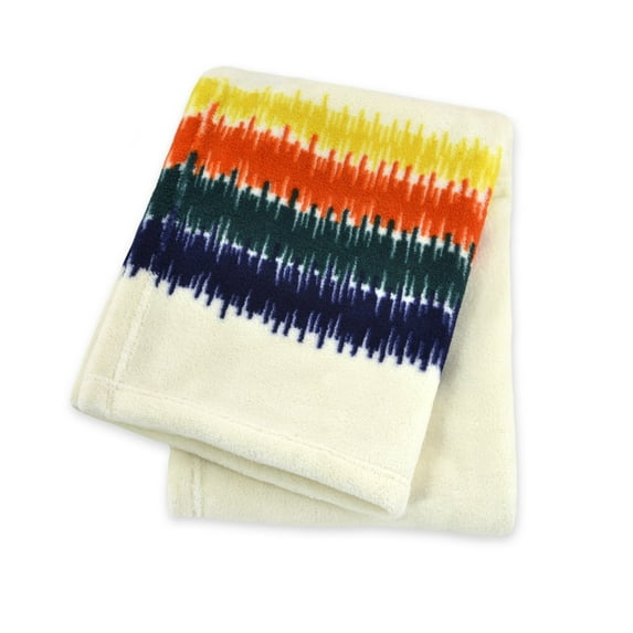 Territory Stripe Fleece Blanket with Canvas Bag