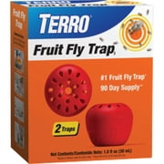 Woodstream Terro Fruit Fly Trap - Indoor Liquid Trap, Drain Fruit Fly Eliminator - 4 Pack