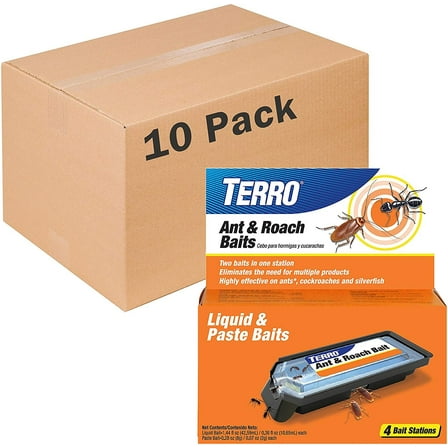 Terro T360 Ant & Roach Baits, 10 Pack, Black