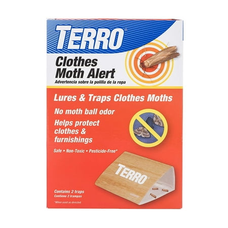 Terro Clothes Moth Alert Trap - Child-Resistant, Indoor Use - 1-Pack
