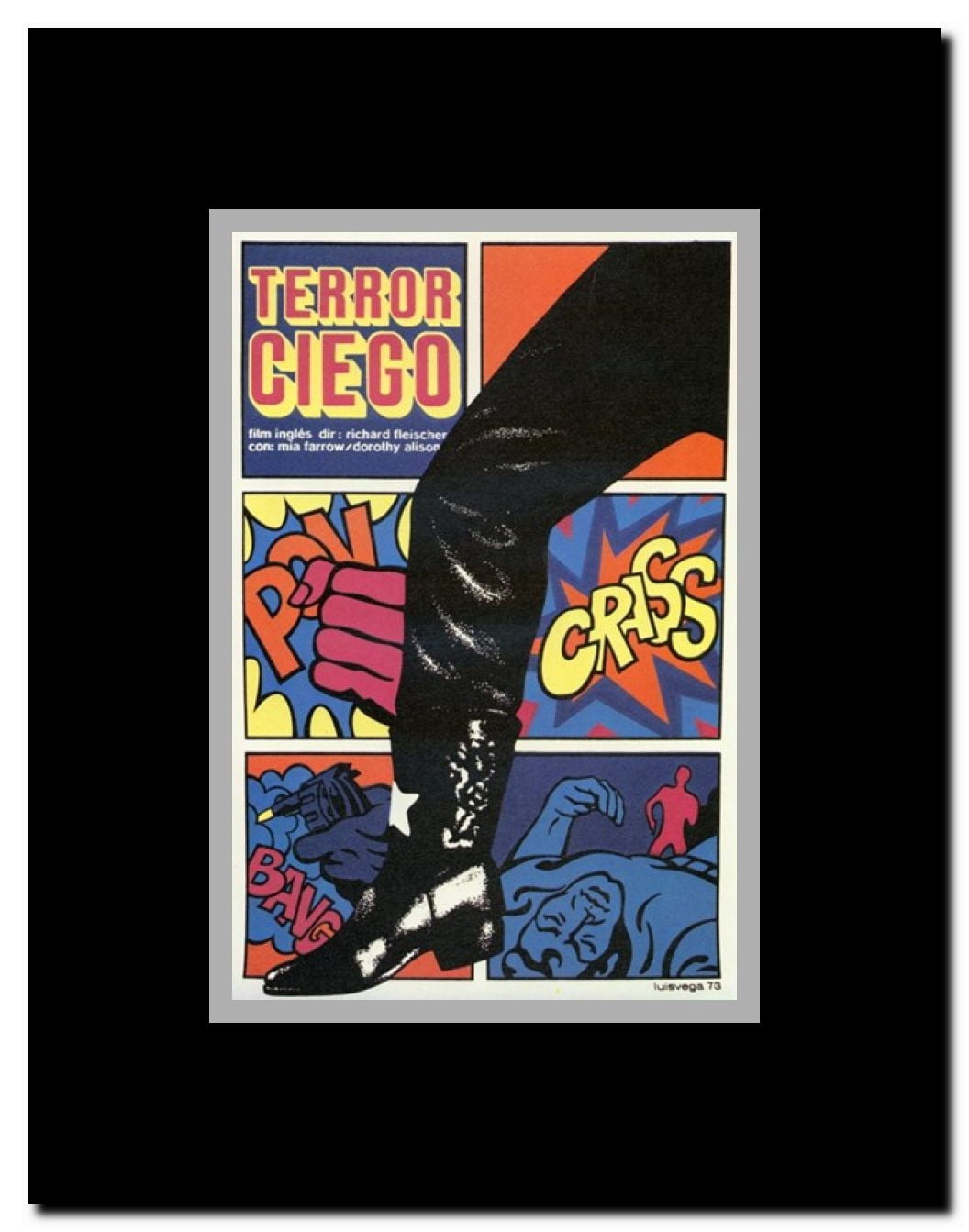 Terror Ciego Framed Movie Poster
