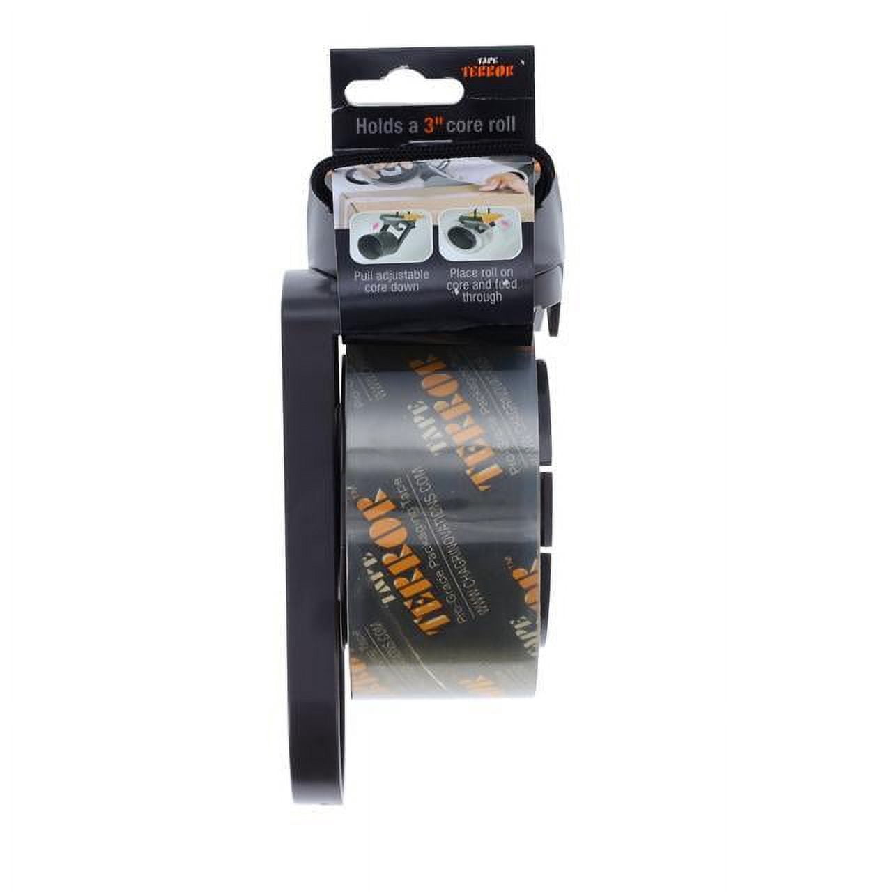 Terror Tape TT05752 Black Tape Dispenser W/ Pro-Grade Tape Roll
