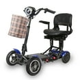thumbnail image 1 of Terrosor 36V 500W Electric 4-wheel Scooter, High-speed Brushless Motor, Carbon Steel, 15.6AH Li-ion Battery, 15-25 Mile Range, 12 MPH, Comes with Shopping Basket and Tool Kit, Blue, 1 of 10