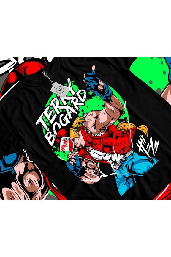 Terry Bogard Fatal Fury King Of Fighters T-Shirt Anime Funny Gift Shirt All Size