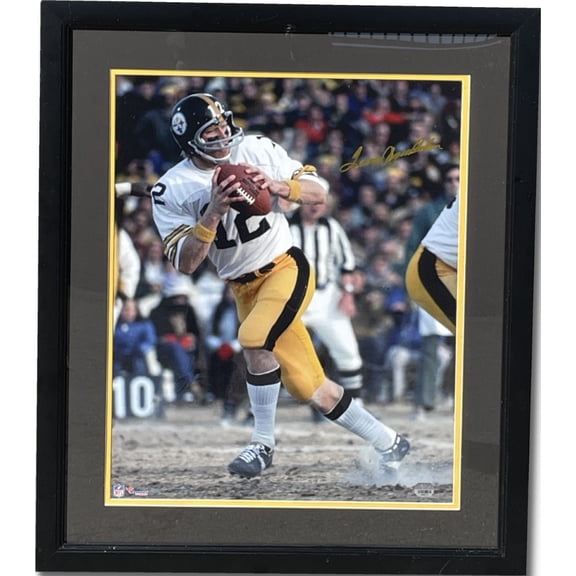Terry Bradshaw Signed Autographed 16x20 Photo Steelers Framed Fanatics