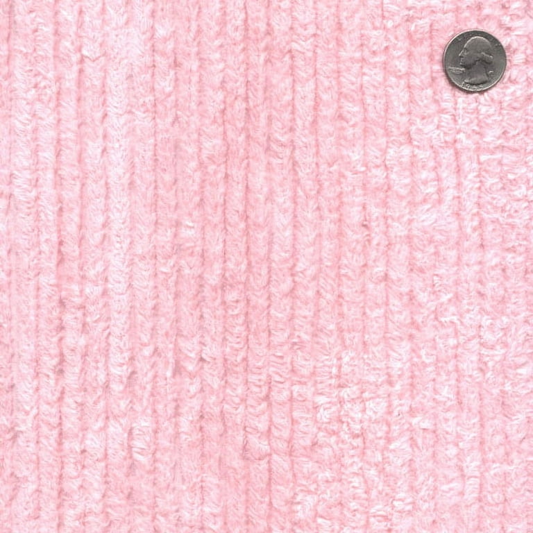 Terry Chenille Fabric by the Yard - Pink (TC-0506-596) 