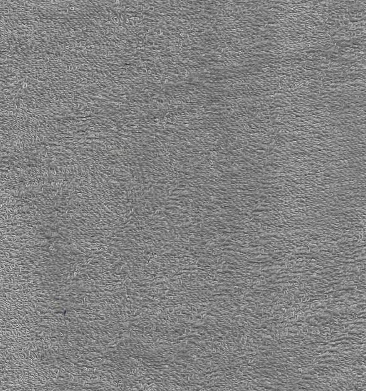 Terry Cloth Grey Gray 44" Wide Absorbent Cotton Fabric by the Yard (TC-0814gray)
