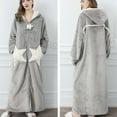 thumbnail image 1 of Terry Cloth Robe Ladies Robes For Women Cotton Summer Robes For Long Style, Plush Women Robe Women Bathrobe Womens Grey Robe, 1 of 4