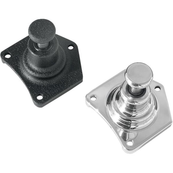 Terry Components 550005 Solenoid End Cover/Starter Button - Wrinkle Black