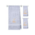 thumbnail image 1 of Terry Cotton Hand Towels with Custom Embroidered Initials | Soft, Absorbent, and Ideal for Bathroom or Kitchen Use | Perfect Personalized Gift | Set of 3, 1 of 4