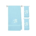 thumbnail image 1 of Terry Cotton Hand Towels with Custom Embroidered Initials | Soft, Absorbent, and Ideal for Bathroom or Kitchen Use | Perfect Personalized Gift | Set of 3, 1 of 1