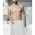 thumbnail image 1 of Terry Cotton Shower Towel for Men - White Color- One Size, 1 of 2