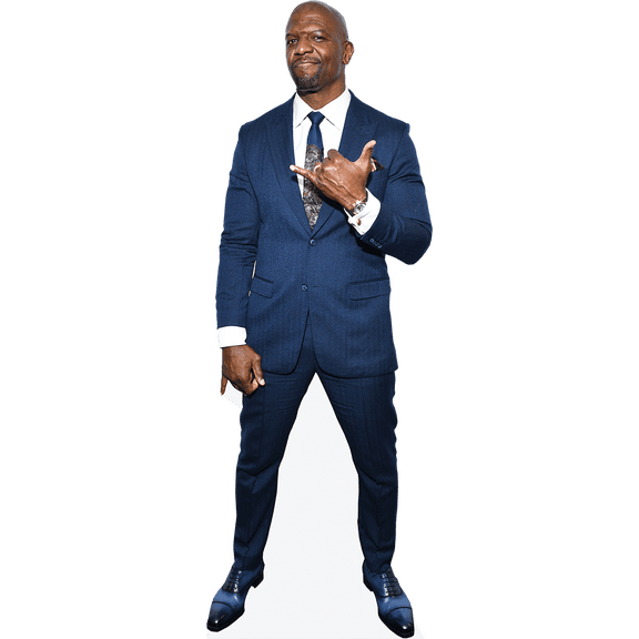Terry Crews (Blue Suit) Mini Cardboard Cutout Standee