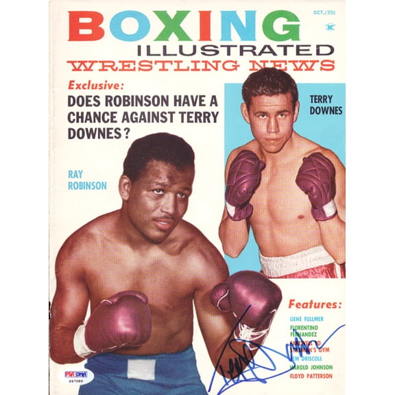 Terry Downes Autographed Boxing Illustrated Magazine Cover PSA/DNA #S47089