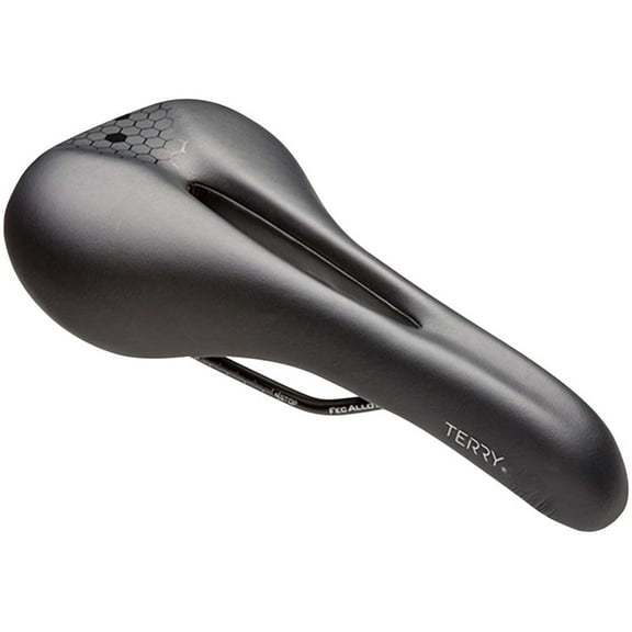 Terry Fly Cromoly Bicycle Saddle - Bicycle Seat for Men - Flexible & Comfortable - Dura-Tek Cover - Black