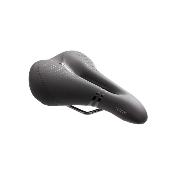 Terry Liberator Y Italia - Men's Bike Saddle - Comfortable Dura-Tek Synthetic Cover, Center Cut Away