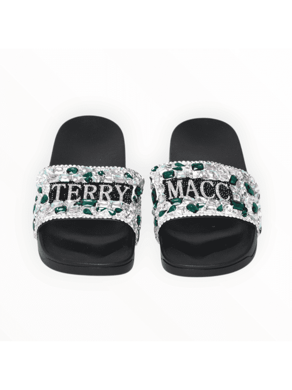 Crystaled Slides-GREEN