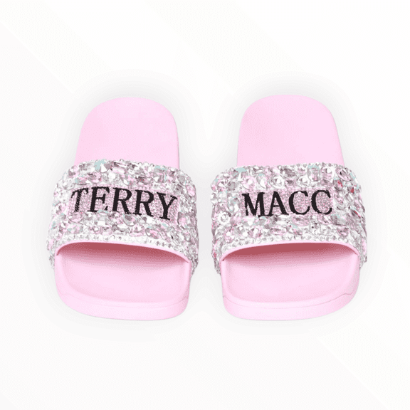 Terry Macc Crystaled Slides-PINK